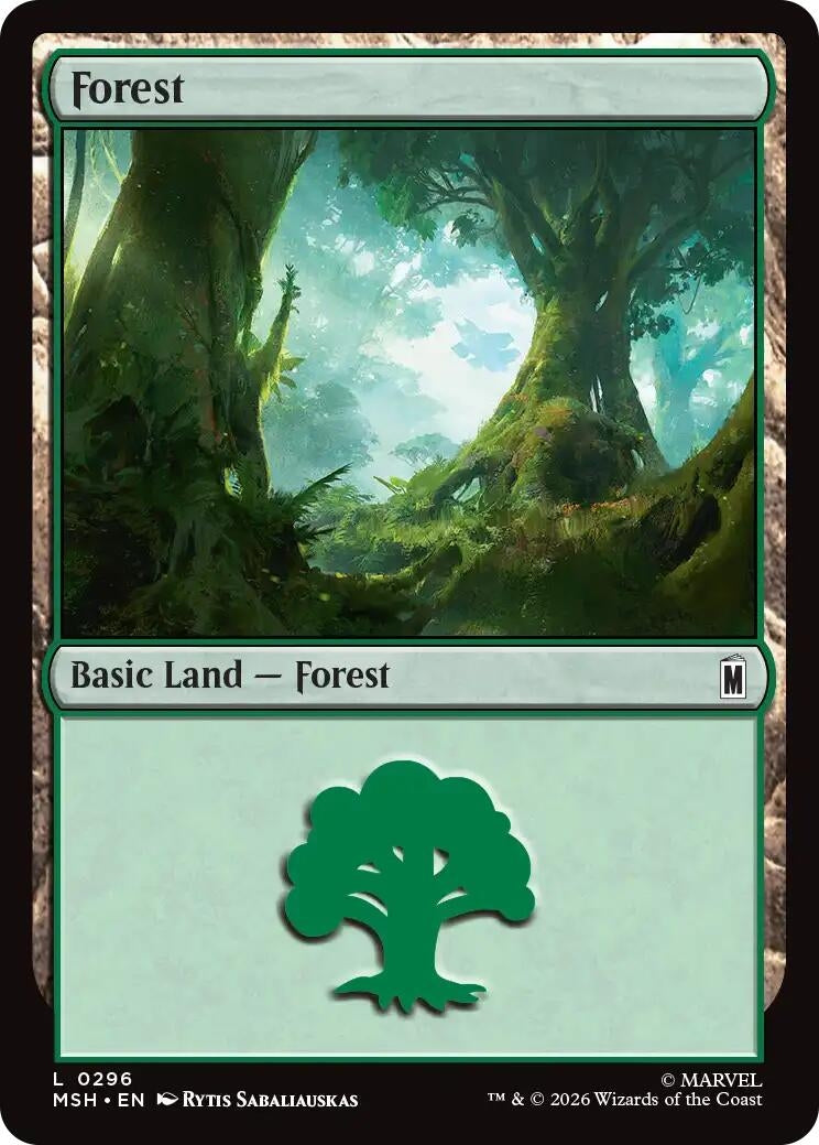 Image for Forest (0296) (296) (MSH) - Magic: The Gathering