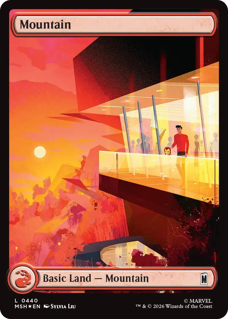 Image for Mountain (0440) (Surge Foil) (440) (MSH) - Magic: The Gathering