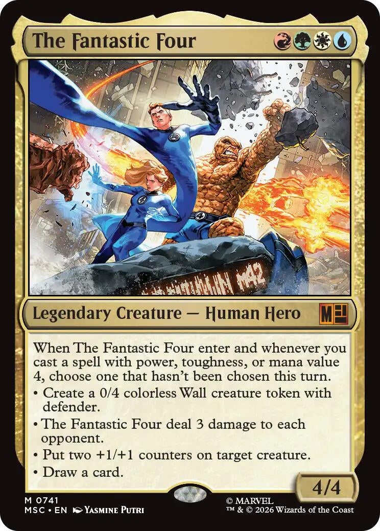 Image for The Fantastic Four (741) (MSC) - Magic: The Gathering