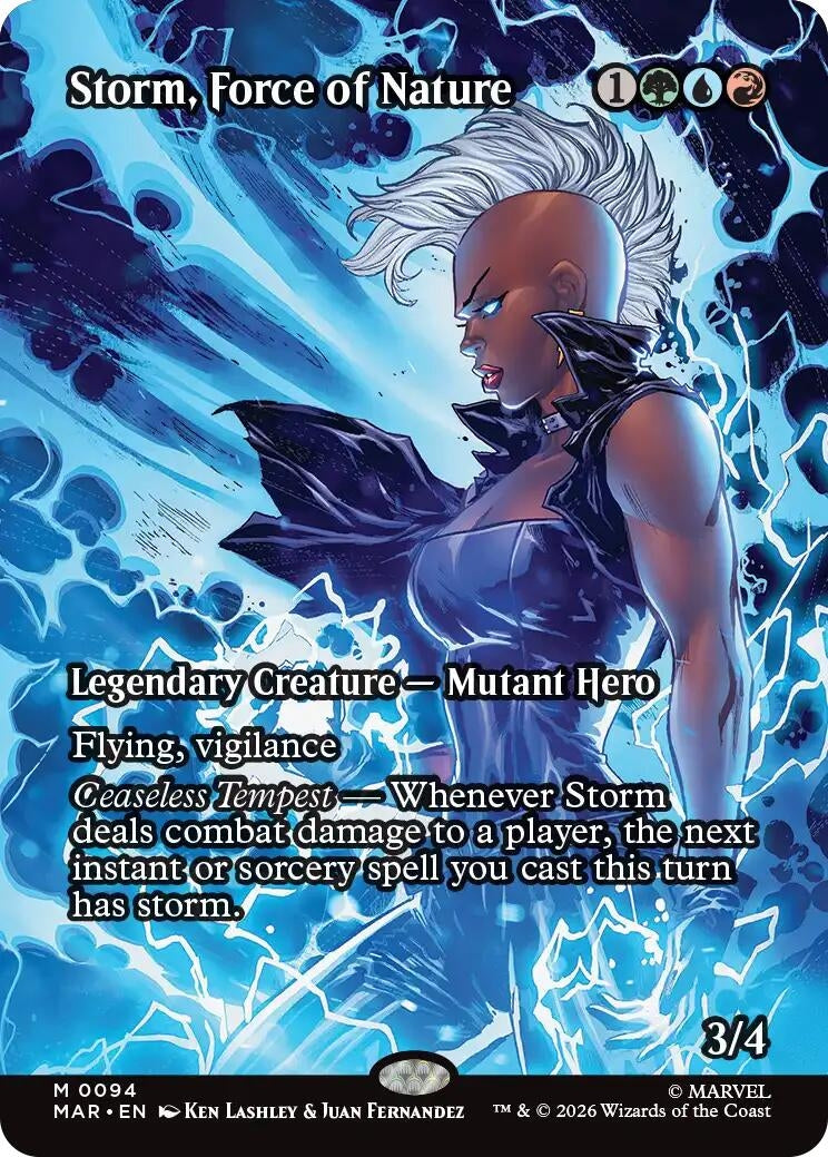 Image for Storm, Force of Nature (Borderless) (94) (MAR) - Magic: The Gathering