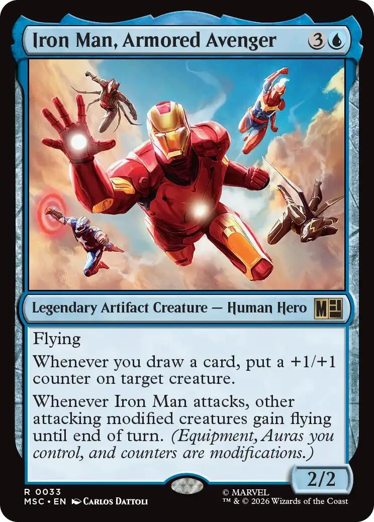 Image for Iron Man, Armored Avenger (Surge Foil) (33) (MSC) - Magic: The Gathering