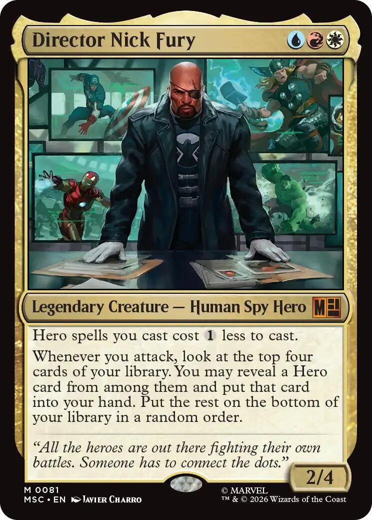 Image for Director Nick Fury (Surge Foil) (81) (MSC) - Magic: The Gathering