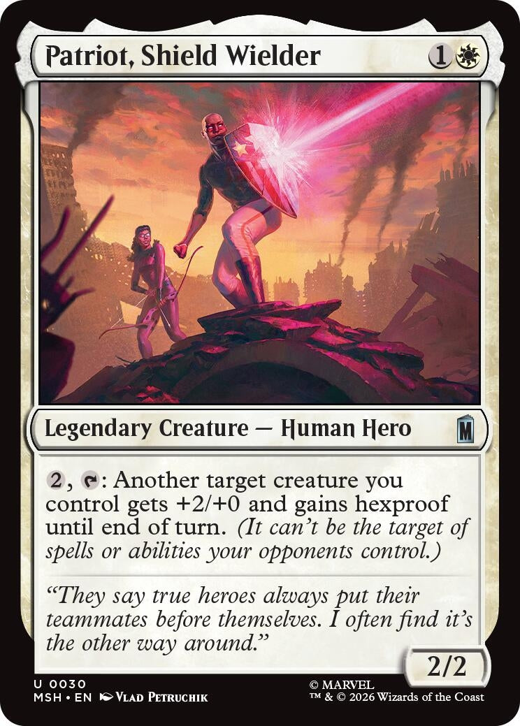 Image for Patriot, Shield Wielder (30) (MSH) - Magic: The Gathering