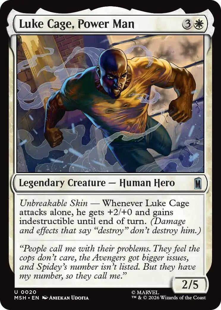Image for Luke Cage, Power Man (20) (MSH) - Magic: The Gathering
