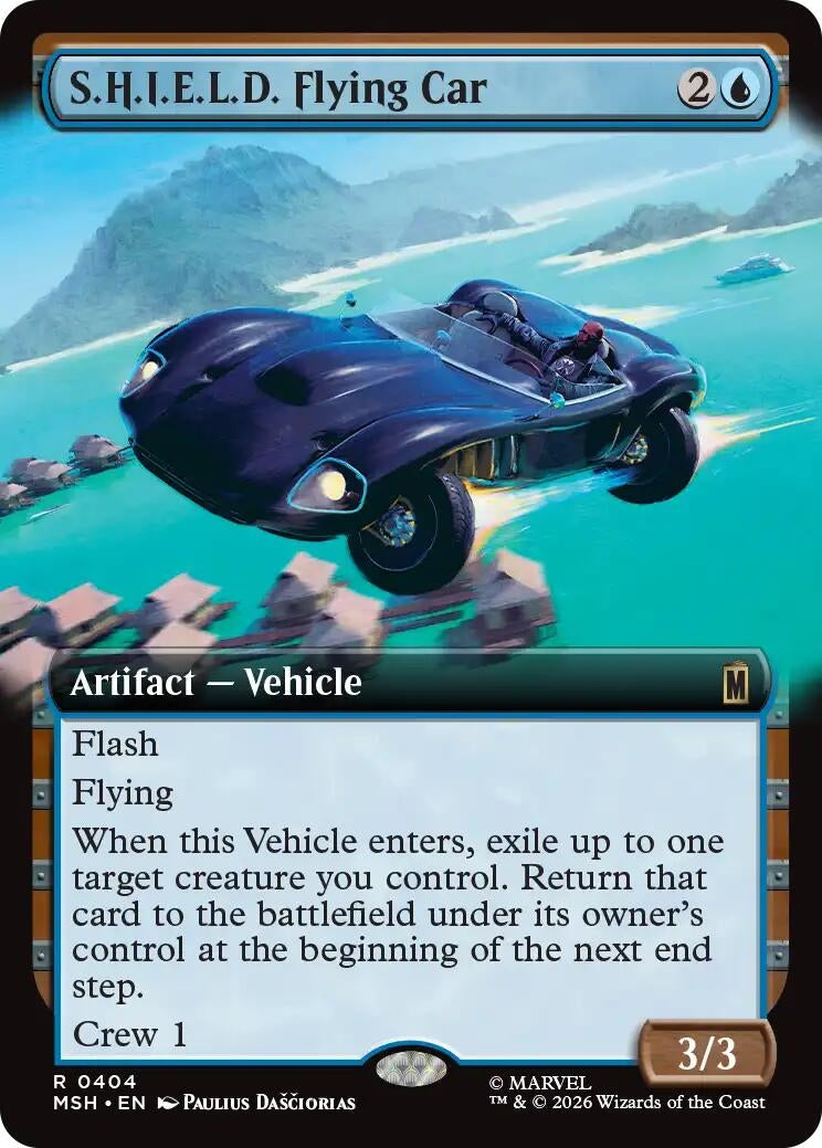 Image for S.H.I.E.L.D. Flying Car (Extended Art) (404) (MSH) - Magic: The Gathering