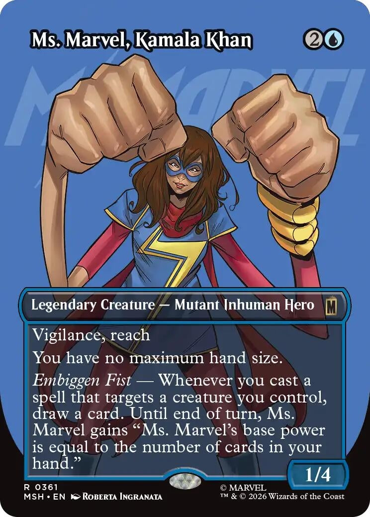 Image for Ms. Marvel, Kamala Khan (Borderless) (361) (MSH) - Magic: The Gathering