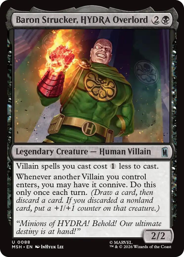 Image for Baron Strucker, HYDRA Overlord (88) (MSH) - Magic: The Gathering