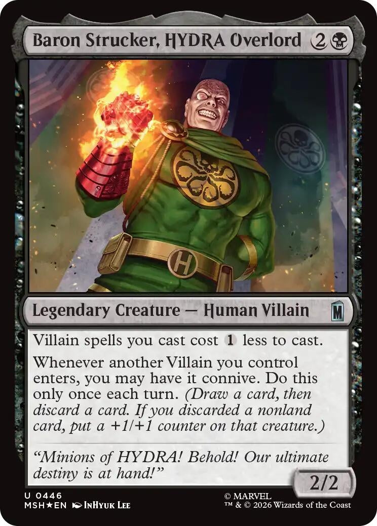 Baron Strucker, HYDRA Overlord (Surge Foil) (446) (MSH)