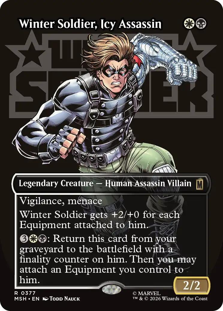 Image for Winter Soldier, Icy Assassin (Borderless) (377) (MSH) - Magic: The Gathering