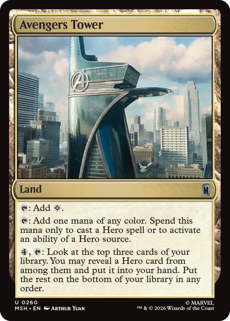 Image for Avengers Tower (260) (MSH) - Magic: The Gathering