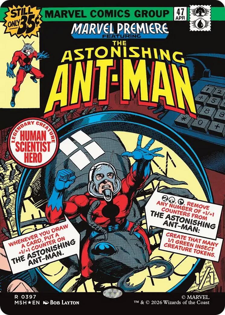 Image for The Astonishing Ant-Man (Borderless) (397) (MSH) - Magic: The Gathering
