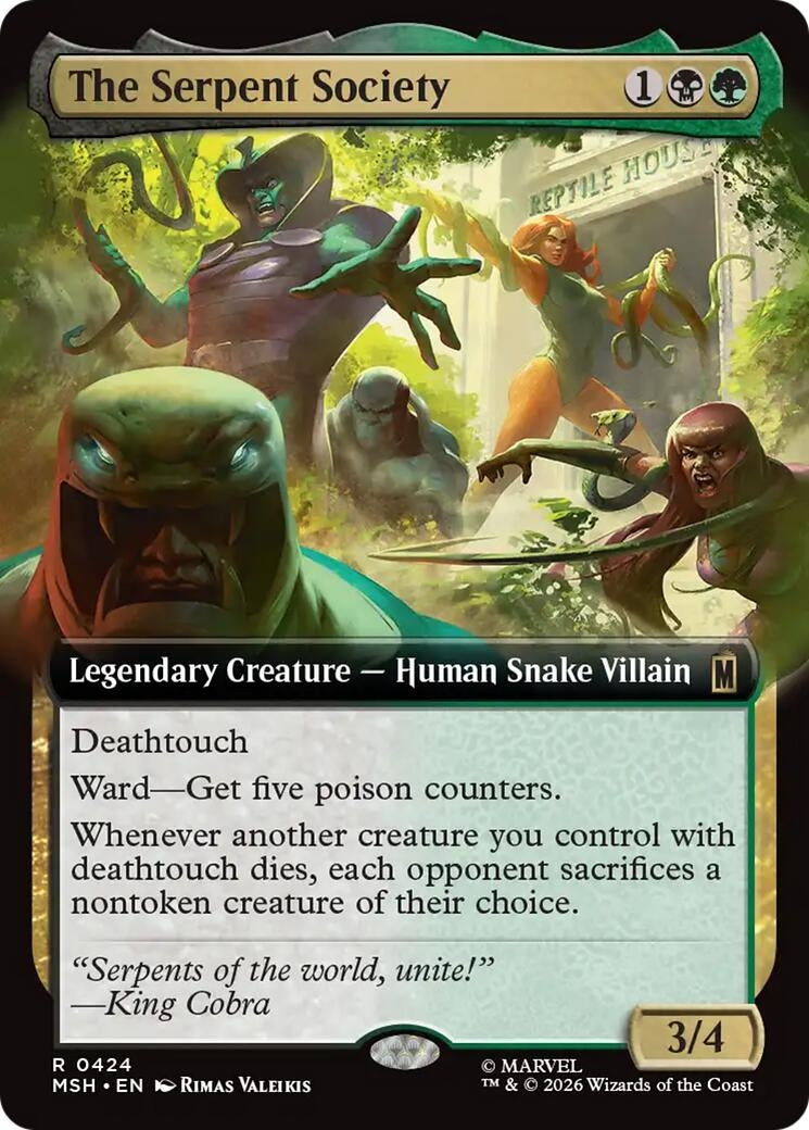 Image for The Serpent Society (Extended Art) (424) (MSH) - Magic: The Gathering