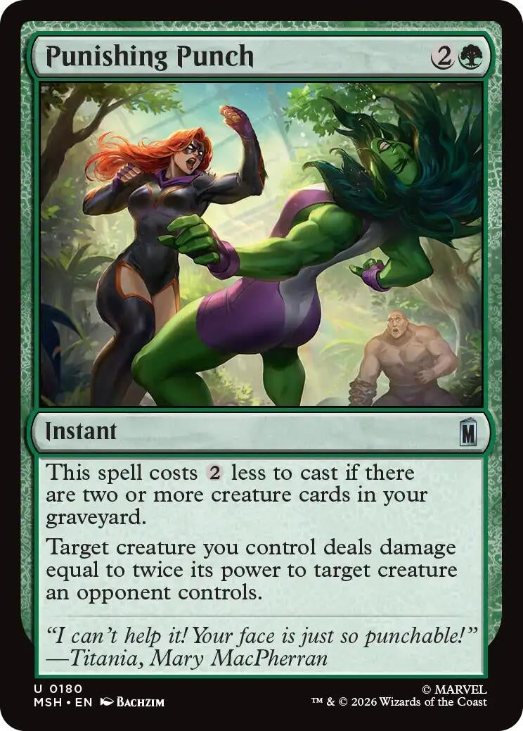 Image for Punishing Punch (180) (MSH) - Magic: The Gathering