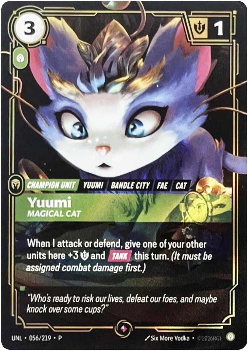 Image for Yuumi - Magical Cat (056/219) (OPP) - Riftbound: League of Legends Trading Card Game