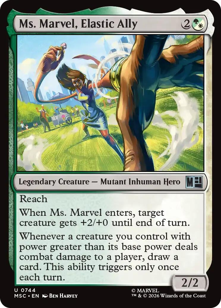 Image for Ms. Marvel, Elastic Ally (744) (MSC) - Magic: The Gathering