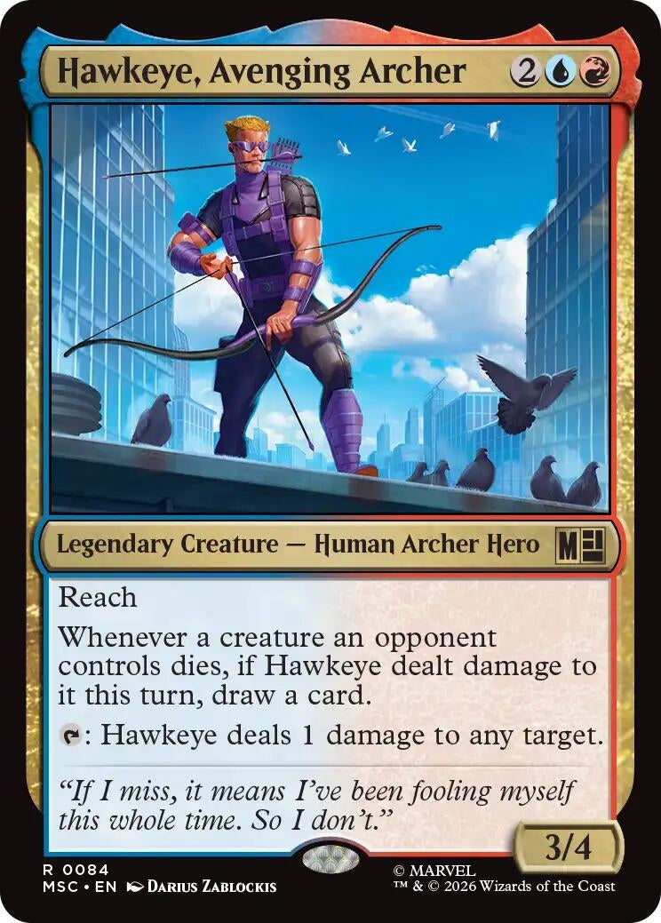 Image for Hawkeye, Avenging Archer (84) (MSC) - Magic: The Gathering