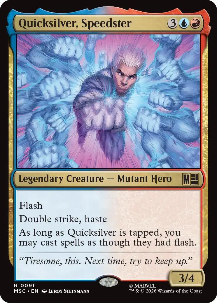 Image for Quicksilver, Speedster (Surge Foil) (91) (MSC) - Magic: The Gathering