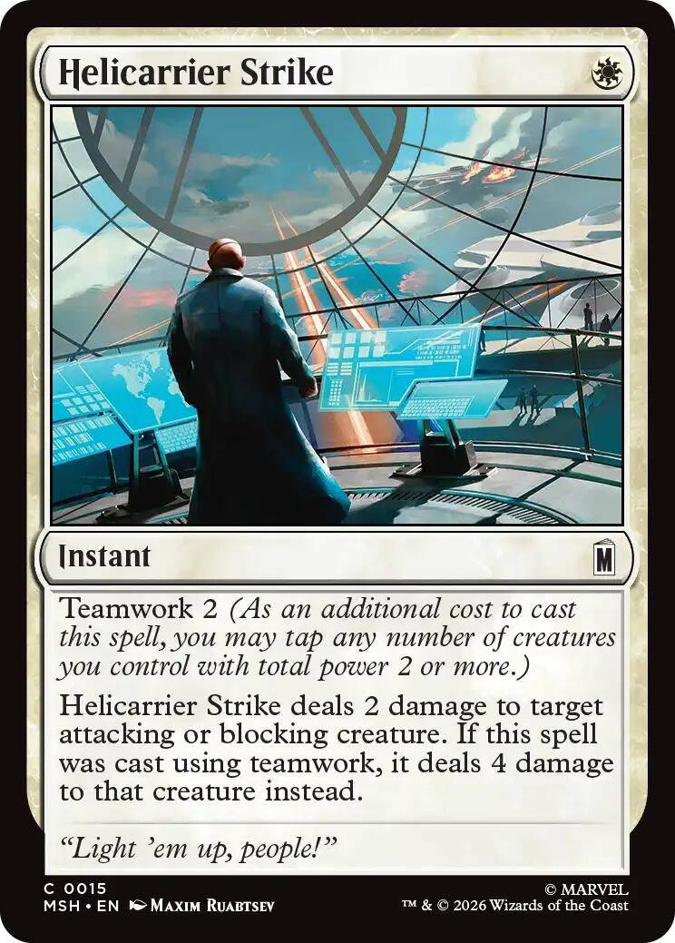Image for Helicarrier Strike (15) (MSH) - Magic: The Gathering