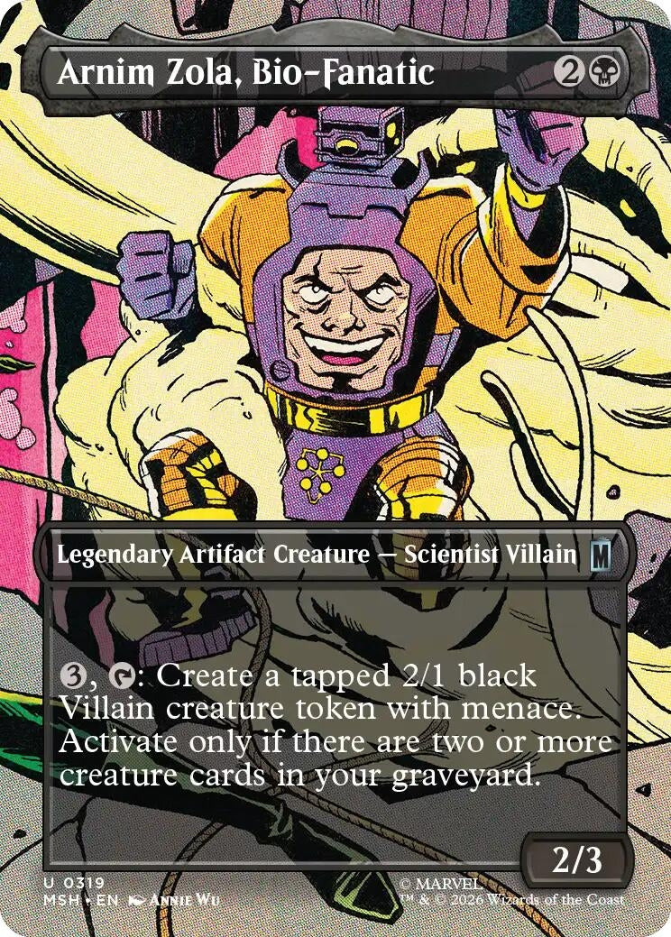Image for Arnim Zola, Bio-Fanatic (Borderless) (319) (MSH) - Magic: The Gathering