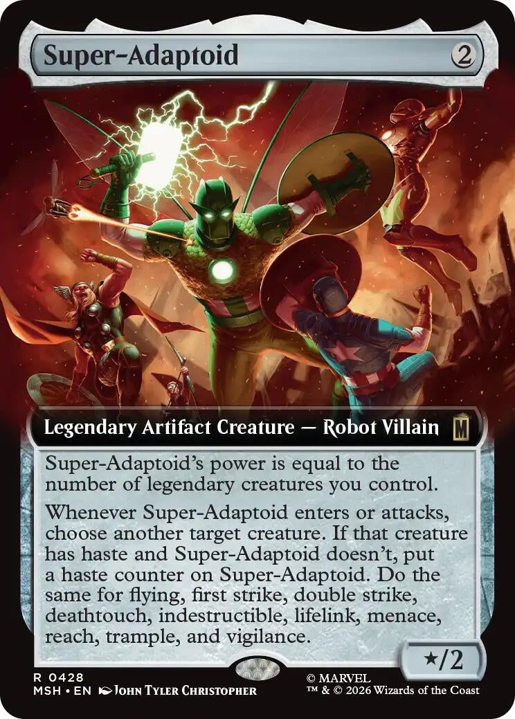 Image for Super-Adaptoid (Extended Art) (428) (MSH) - Magic: The Gathering