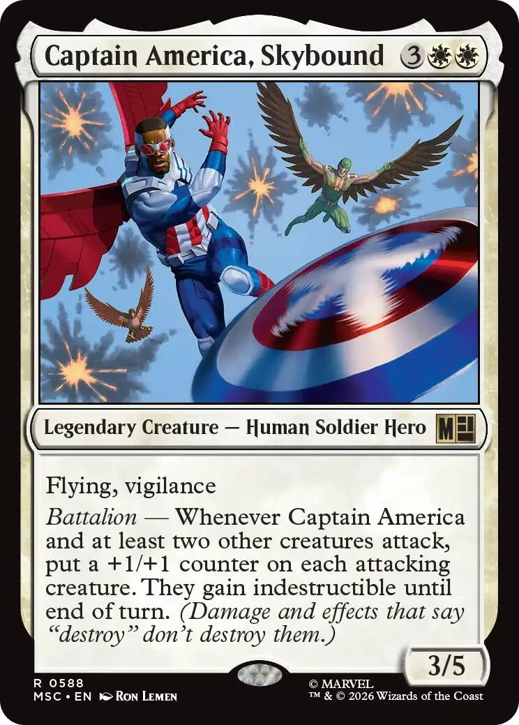 Image for Captain America, Skybound (588) (MSC) - Magic: The Gathering