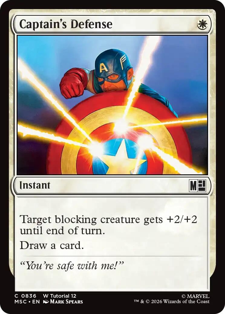 Image for Captain's Defense (0836) (836) (MSC) - Magic: The Gathering