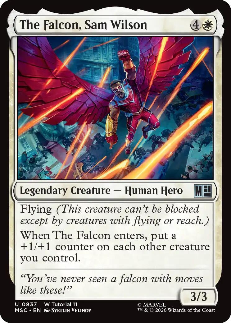 Image for The Falcon, Sam Wilson (0837) (837) (MSC) - Magic: The Gathering