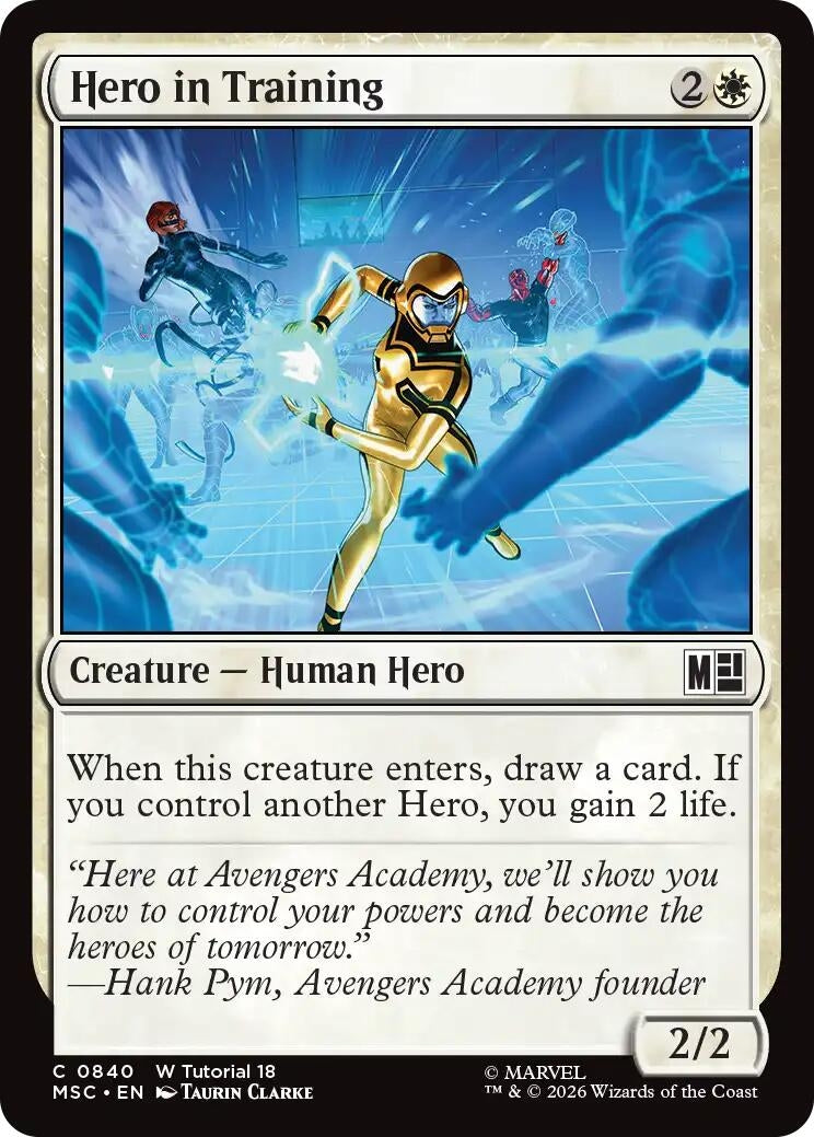 Image for Hero in Training (840) (MSC) - Magic: The Gathering