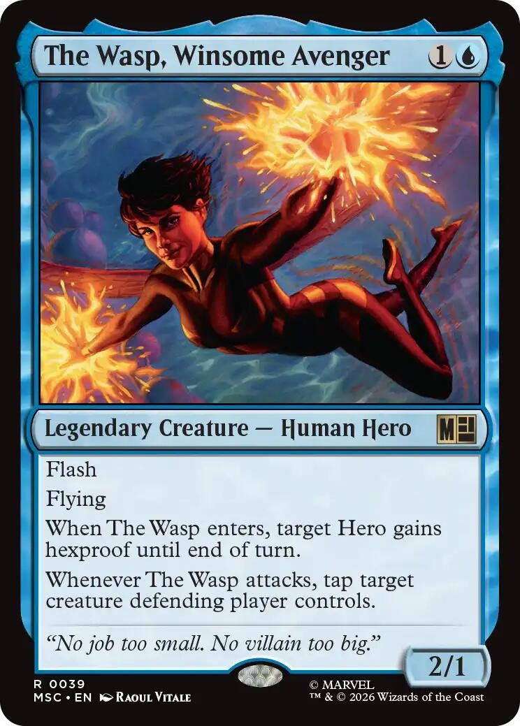 Image for The Wasp, Winsome Avenger (39) (MSC) - Magic: The Gathering