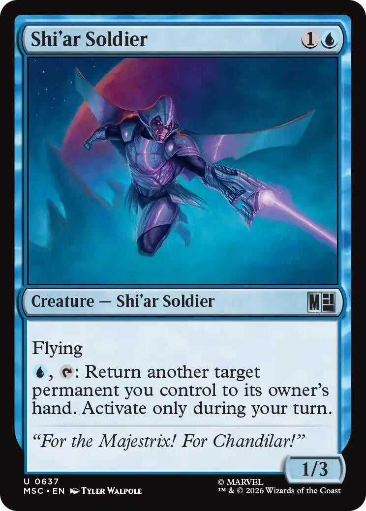 Image for Shi'ar Soldier (637) (MSC) - Magic: The Gathering
