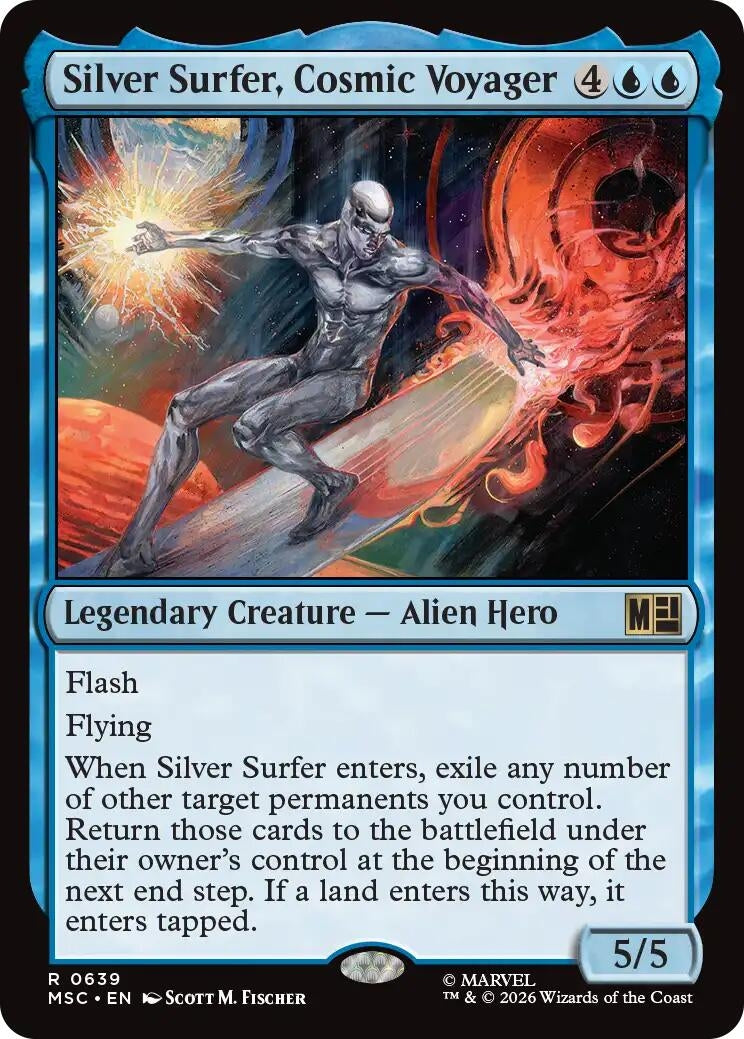 Image for Silver Surfer, Cosmic Voyager (639) (MSC) - Magic: The Gathering