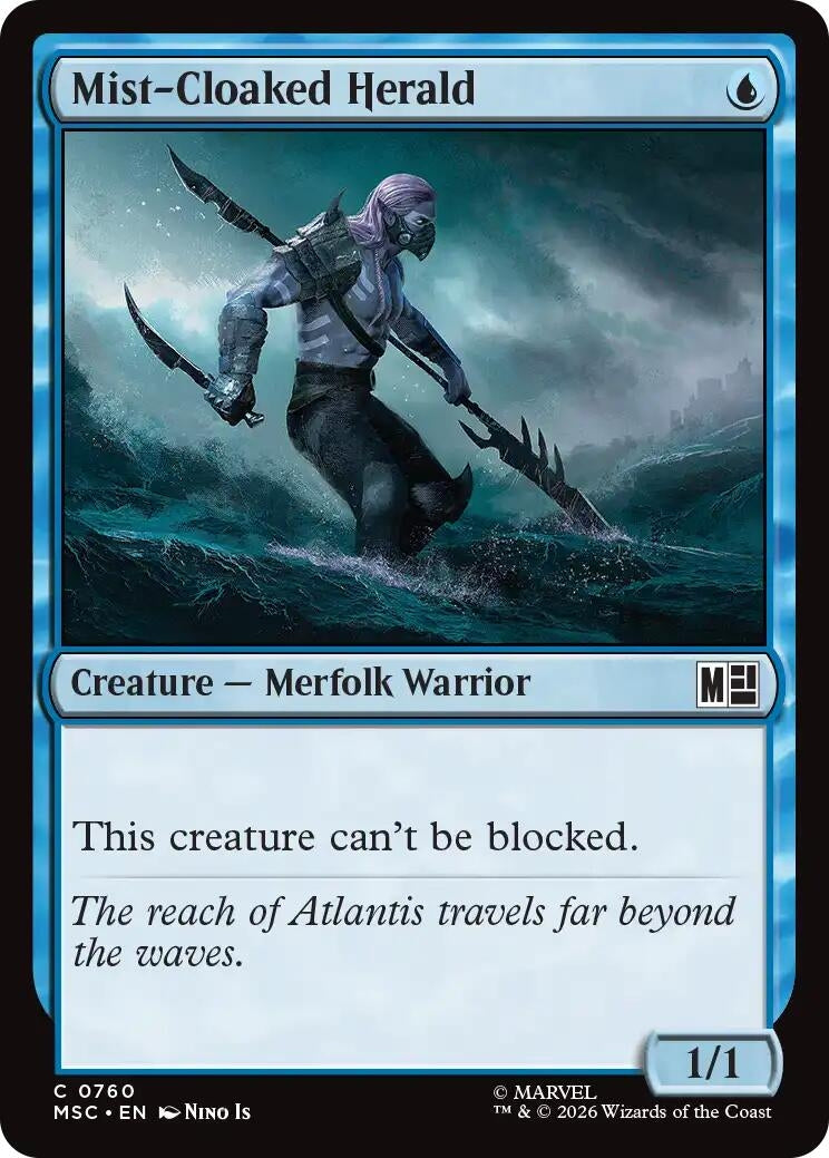 Image for Mist-Cloaked Herald (760) (MSC) - Magic: The Gathering