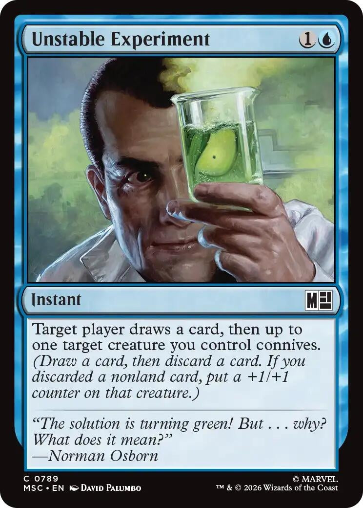 Image for Unstable Experiment (789) (MSC) - Magic: The Gathering