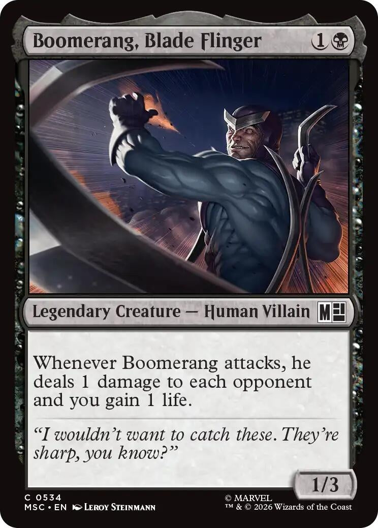 Image for Boomerang, Blade Flinger (534) (MSC) - Magic: The Gathering