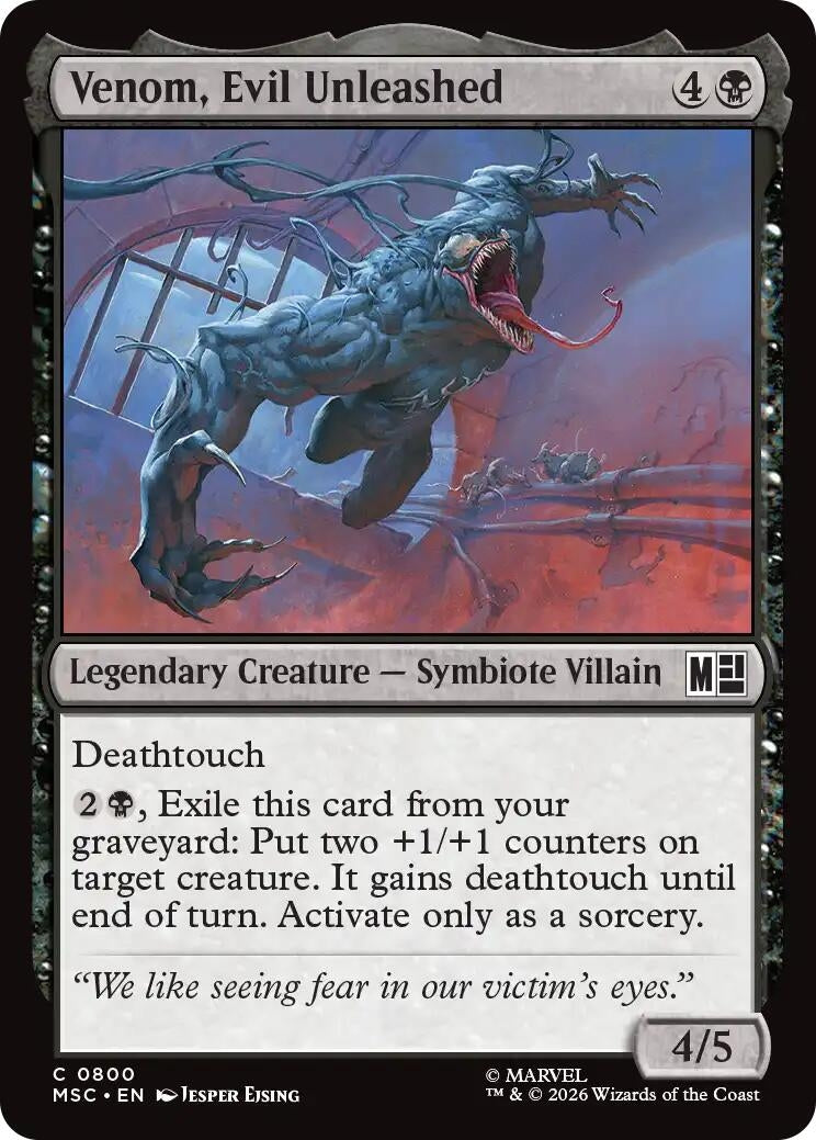 Image for Venom, Evil Unleashed (800) (MSC) - Magic: The Gathering