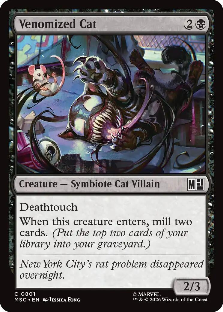 Image for Venomized Cat (801) (MSC) - Magic: The Gathering
