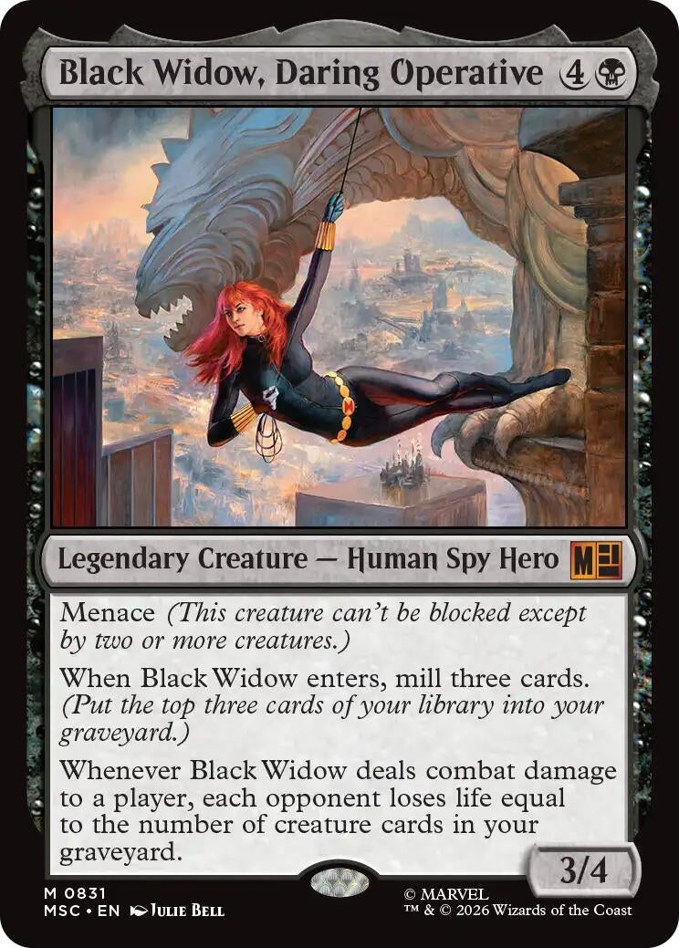 Image for Black Widow, Daring Operative (831) (MSC) - Magic: The Gathering