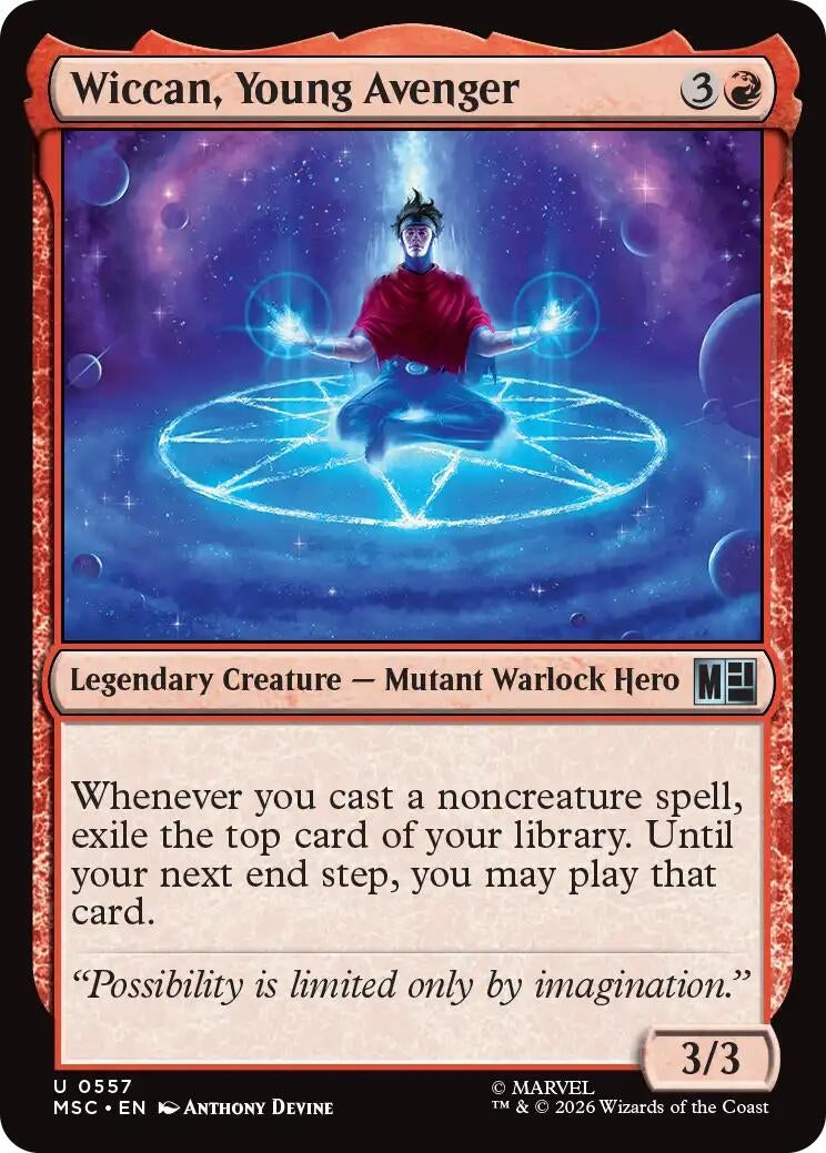 Image for Wiccan, Young Avenger (557) (MSC) - Magic: The Gathering