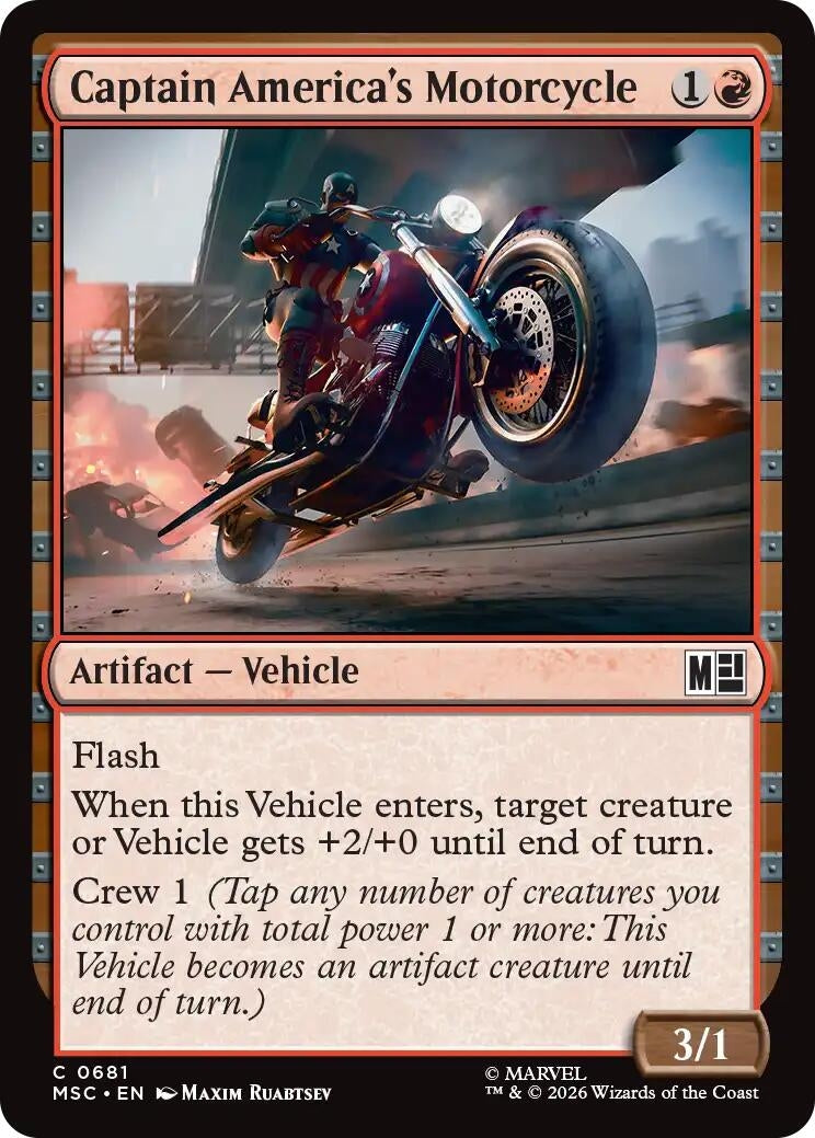 Image for Captain America's Motorcycle (681) (MSC) - Magic: The Gathering