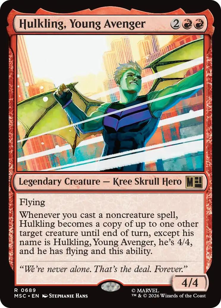 Image for Hulkling, Young Avenger (689) (MSC) - Magic: The Gathering