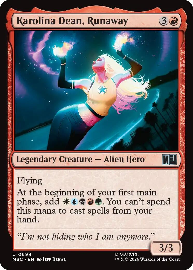 Image for Karolina Dean, Runaway (694) (MSC) - Magic: The Gathering