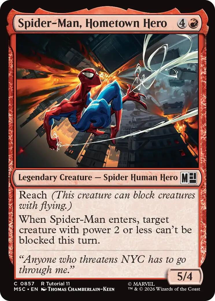 Image for Spider-Man, Hometown Hero (0857) (857) (MSC) - Magic: The Gathering