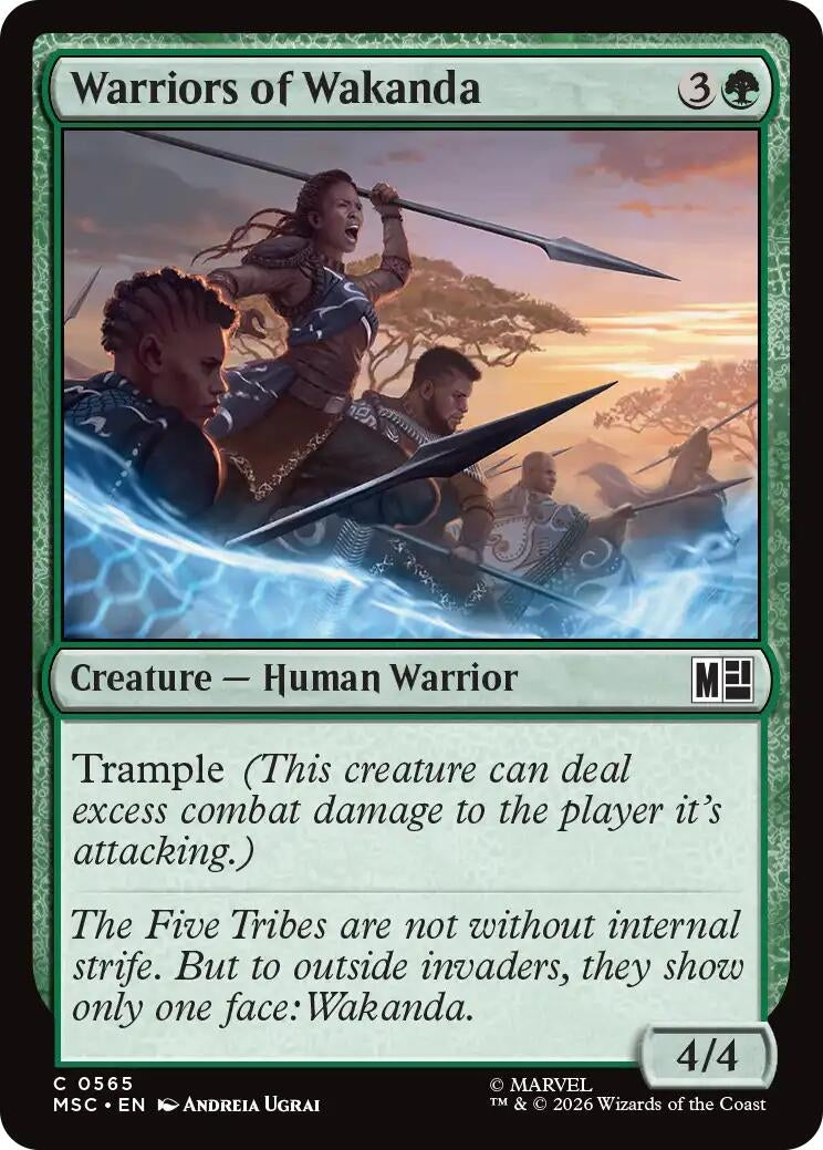 Image for Warriors of Wakanda (565) (MSC) - Magic: The Gathering
