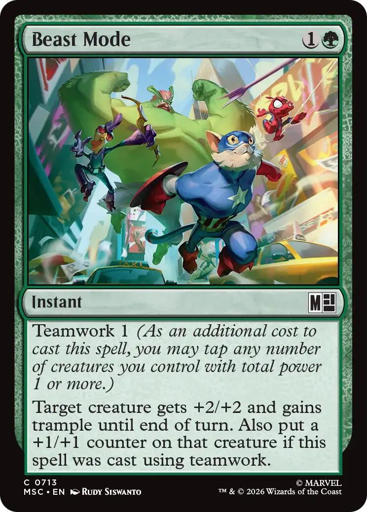 Image for Beast Mode (713) (MSC) - Magic: The Gathering