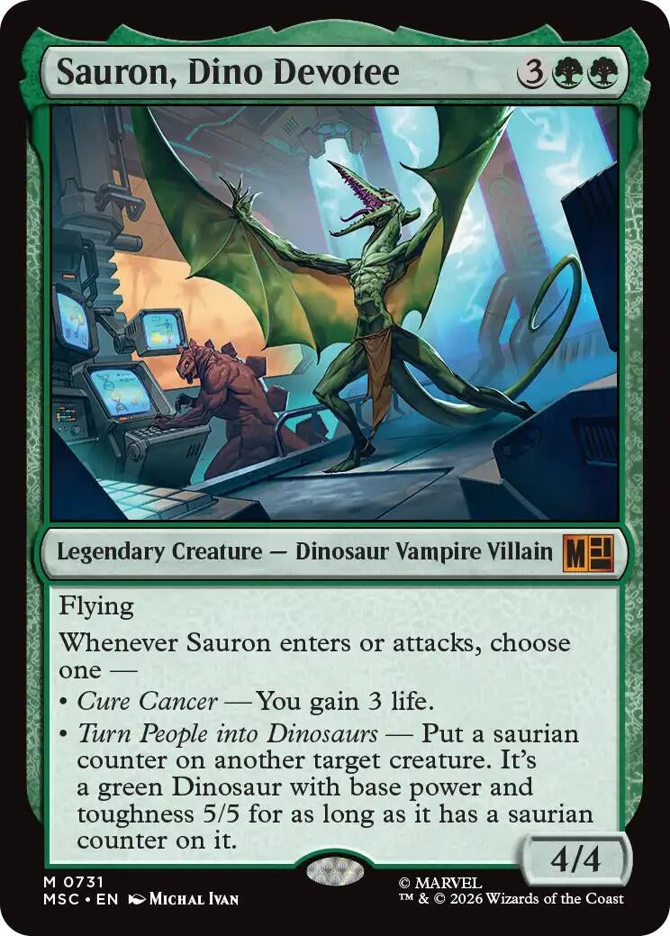 Image for Sauron, Dino Devotee (731) (MSC) - Magic: The Gathering