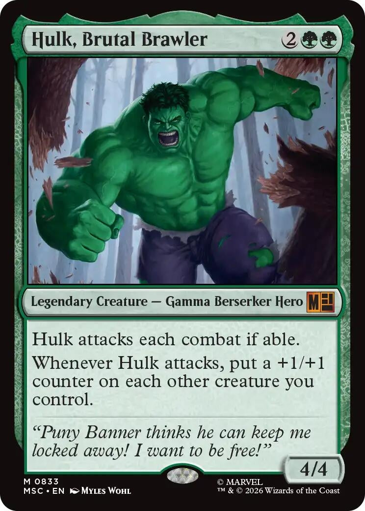Image for Hulk, Brutal Brawler (833) (MSC) - Magic: The Gathering