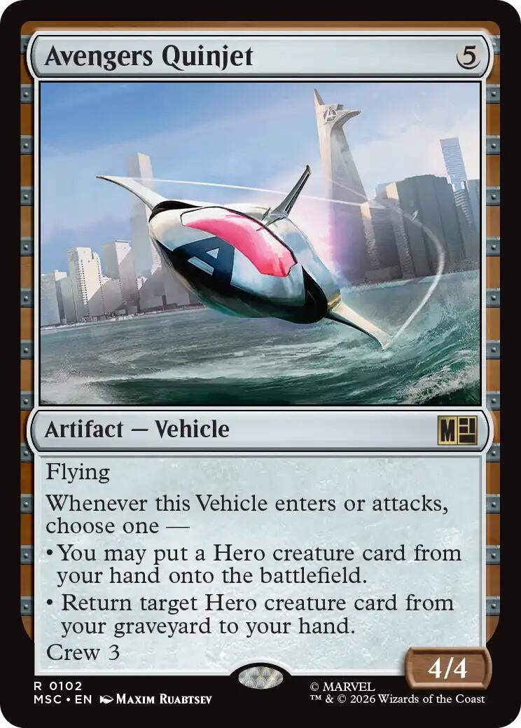 Image for Avengers Quinjet (102) (MSC) - Magic: The Gathering