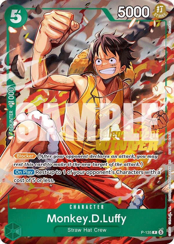 Image for Monkey.D.Luffy (OP16 Release Event Winner) (P-135) (OP-PR) - One Piece Card Game