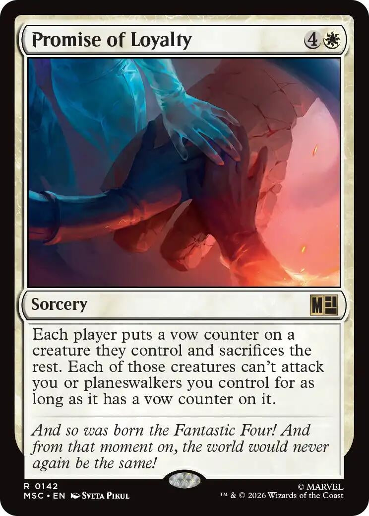 Image for Promise of Loyalty (Surge Foil) (142) (MSC) - Magic: The Gathering