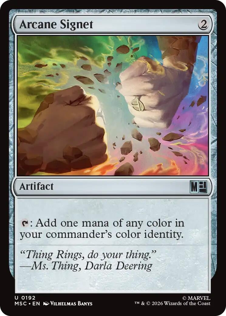 Image for Arcane Signet (0192) (Surge Foil) (192) (MSC) - Magic: The Gathering